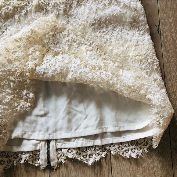 The Kooples Layered Lace Mini Dress in Cream White Size 38 /US Size M - Picture 11 of 15